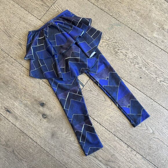 Wolf + Rita Blue Mountain Printed Ruffle Leggings - Picture 1 of 4